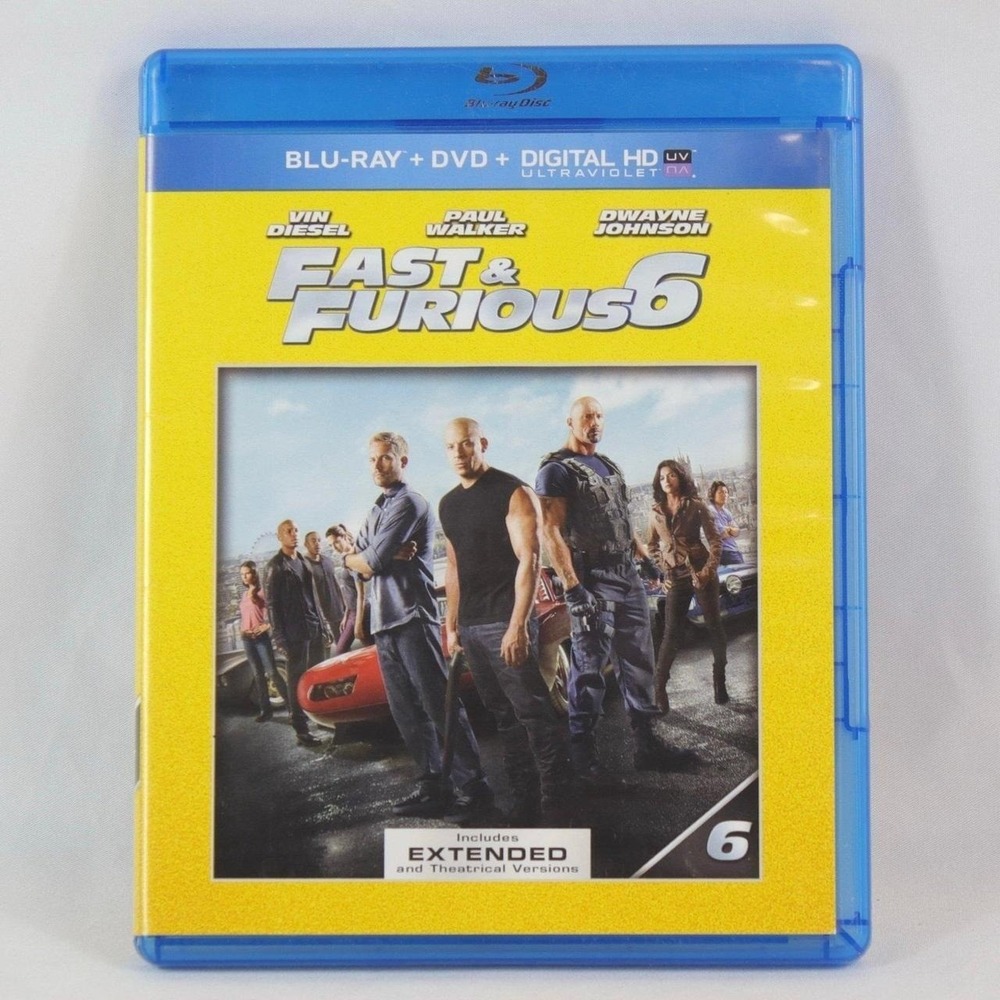 Fast & Furious 6 Extended Edition Blu-Ray DVD Movie